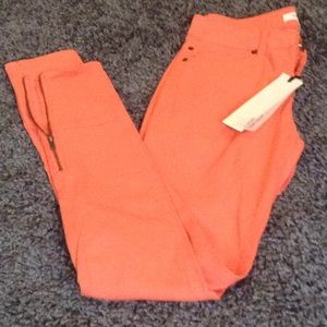 Bright Orange skinny jeans SZ 25